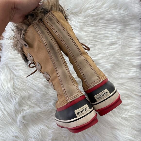 Sorel | Women’s Boots Joan Of Arctic Taffy & Bonbon Suede Waterproof Winter Snow - Picture 7 of 11